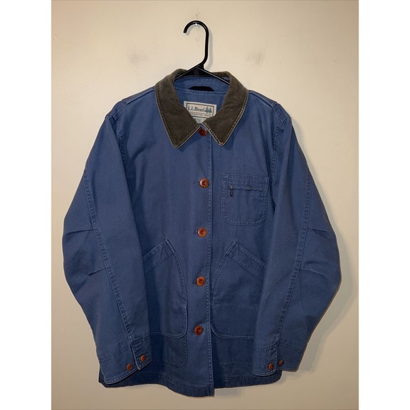 L.L. Bean Jackets & Blazers - Vintage L.L. Bean Chore Jacket Women's Medium Blue Barn Coat